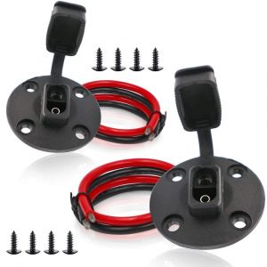 Connecteurs solaires SAE 12 AWG, câble SAE résistant aux intempéries, déconnexion rapide, montage sur panneau solaire pour moto/générateur solaire (2 pièces) - Neuf