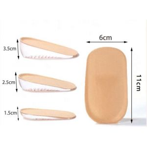 (3,5 Cm) 3 Paires De Semelles Intérieures En Gel Pour Augmenter La Hauteur Du Talon, Rehausseur De Talon Invisible Pour Hommes Et Femmes, Absorption Des Chocs, Hauteur 1,5 Cm 2,5 Cm 3,5 Cm - Neuf