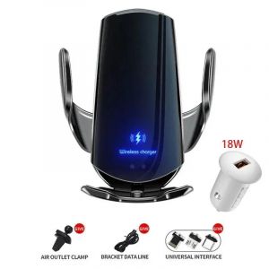 Chargeur Sans Fil Magnétique Pour Voiture,Support De Téléphone Automatique,Accessoires De Téléphone Portable,Induction Infrarouge Pour Iphone,Xiaomi,30w.Black. - Neuf