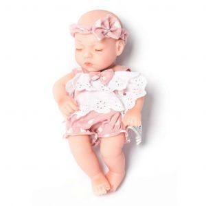 25cm Reborn Toddler Poup&eacute;e de fille r&eacute;aliste populaire avec bras et jambe en mouvement color&eacute; Corps doux Poup&eacute;e faite &agrave; la main de haute qualit&eacute; - Neuf