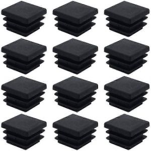 40 pièces de meubles embouts carrés en plastique tube carré bouchon 20mm x 20mm tube - Neuf
