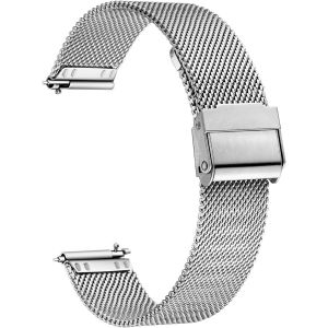 Bracelet De Montre En Maille D'acier Inoxydable À Dégagement Rapide De 20 Mm, Longueur : 21 Cm - Neuf