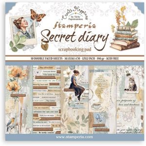 Papier De Scrapbooking Pour Scrapbooking,Albums,Fabrication De Cartes,Bullet Journaling Et Plus,Sans Acide,Double Face,Parfait Pour Les Loisirs,Les Travaux Manuels Et Les Cadeaux.[P55] - Neuf