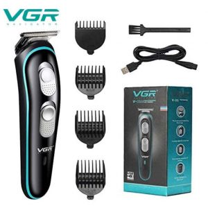 Vgr V055 &Eacute;lectrique Hommes Cheveux Tondeuse Barbe Rasoir Tondeuse Trousse De Toilette Avec Guide Peigne - Neuf