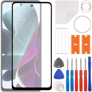 KAL-Kit De R&eacute;paration De Vitre Avant Compatible Avec Motorola Moto G200 5G Avec Kit D'Outils - Neuf
