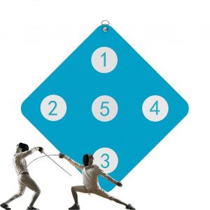 Equipement D'entra&icirc;nement D'escrime Mural Avec Cinq Cibles En ?il De B?uf Et Outil D'amelioration Des Competences Au Sabre - Neuf