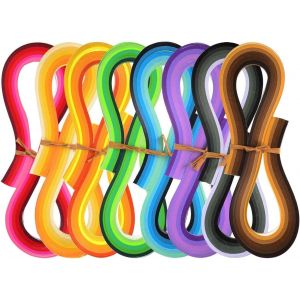 Mevronisshop-Bandes De Papier Pour Quilling, Bandes De Papier Quilling, 800 Pi&egrave;ces Papier Pour Quilling, Paperolles Multicolores, 33 Couleurs 54cm Longueur/Bande Largeur De Papier 5mm, Pour Diy D&eacute;cor - Neuf
