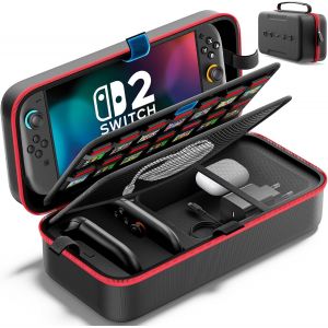 Shiba-Étui Switch 2 Pour Joy-Con 2, Pochette De Voyage Portable Pour Joycon Et Adaptateurs Hardcase Protection Switch, Étui De Tra[1 - Neuf