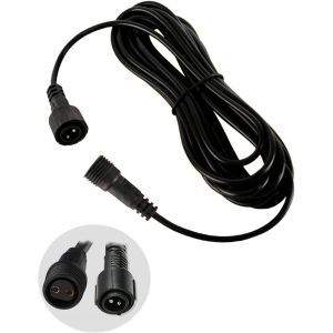 KAL-Rallonge Guirlande Exterieure 2Pin 3M Câble De Rallonge, Ip65 Étanches Connecteur 2 Broches Lumières Féériques Fil De Câble D'Extension Rallonge Pur Lumières G40 Icicle Guirlandes De Noël - Neuf