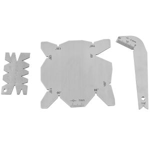YEMAESRE-Jauge D'Angle D'Affûtage De Foret Affûteur De Foret En Acier Inoxydable 3 Pièces Ensemble De Forets Jauge D'Angle Dirll Affûteur Outils S S Jauge De Mesure D'Angle - Neuf