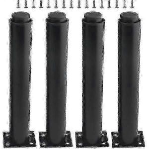 (25-42cm,noir) Ensemble de 4 pieds de meubles en métal réglables solides-XinHan - Neuf