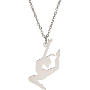 Kal-Inspiration Gymnastique Pendentif Collier Ballet Ballerine Sport Danse Solo Usa Gymnastique Choker Équipe Bijoux Fille Femme Coach Fille - Neuf