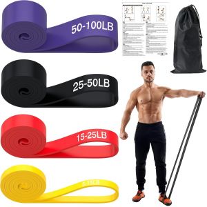 Elastique Musculation,Bande De Resistance Musculation Différentes Elastique Sport,Bande Élastique De Musculation Fitness Pour Fitness,Pilates,Yoga,Gym Entraînement - Neuf