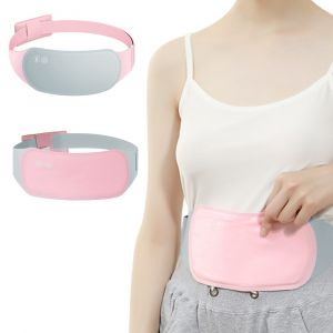 Lot De 2 Ceintures De Massage Chauffantes &Eacute;lectriques Usb Pour Soulager La Douleur Et Am&eacute;liorer La Circulation Sanguine - Neuf