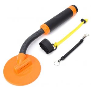 Detecteur de metaux portable HS-07, haute sensibilite, IP68, etanche, 5 metres, orange/vert - Neuf