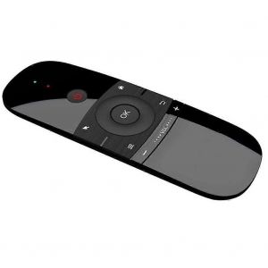 Air Remote W1 2.4G Air Keyboard Infrared Remote Learning Télécommande de détection de mouvement 6 axes pour Android TV - Neuf