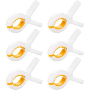 grandes pinces à serviettes de plage (blanches et jaunes), cintres en plastique pour cordes à linge, cintres à linge à forte adhérence, pinces à couette pour transats, chaises de piscine à linge - Neuf