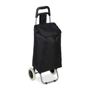 SUBZONAL-10027828_46 Chariot de courses pliable sac amovible 28 L,caddie pour achats roulettes HlP 92,5x 42 x 28 cm,noir, 1 - Neuf