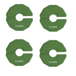 4 Pcs Gymnase Micro-Type Plaques Halt&egrave;re Plaque De Poids Fractionn&eacute; Poids Suppl&eacute;mentaires En Caoutchouc Pour La Force Trai - Neuf