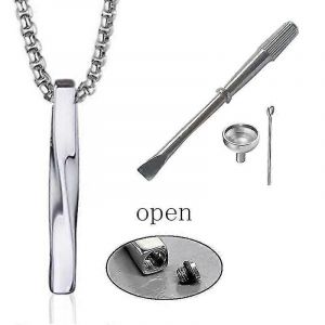 Cendres Charmant Long Pendentif Collier Souvenir Cadeau M&eacute;morial Pour Femmes Hommes - Neuf