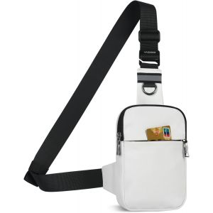 KALANKA-Sacoche Homme Bandouliere, Sac à BandoulièRe éTanche & Poche De Blocage Frid Pour Homme Et Femme, Sling Sac De Poitrine RandonnéE Petit TéLéPhone Portable Chest Crossbody Bag Pour Le Quotidie - Neuf