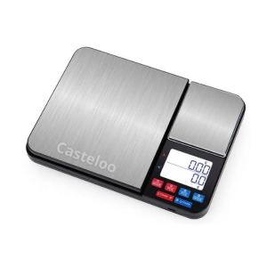 Balance De Cuisine Num&eacute;rique De 10 Kg, Poids En Grammes Et Onces Pour La Cuisson, La Cuisson, Le Caf&eacute;, Les Colis Postaux, &Eacute;cran Lcd, Facile &Agrave; Nettoyer En Acier - Neuf