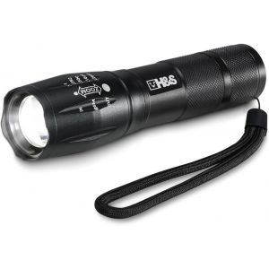 Hljhj-T6 Lampe Torche Led Ultra Puissante - Petite Lampe De Poche Imperméable Avec 5 Modes De Luminosité - Lampe Tactique Rechargeable Avec 3 Piles Aaa Non Incluses Pour Camping Militaire - Neuf