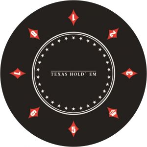 Chenquansarl-Texas Holdem Tapis De Poker Rond Portable 60/80/100/120/140 Cm Tapis De Poker Décoratif Impression Pour 8 Joueurs Tapis De Jeu Avec Sac De Transport Pour Jouer Aux Cartes Tissu De Poker - Neuf