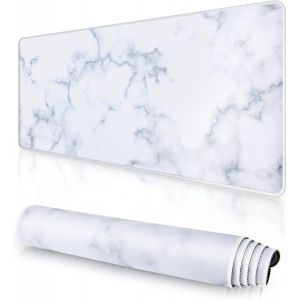 JGD-Grand Tapis de Souris de Jeu&iquest;800&times;300&times;3mm&iquest; avec Bords Cousus, Base en Caoutchouc Naturel antid&eacute;rapant Durable, Tapis de Clavier Lavable, Tapis de Bureau pour Gamer, Bureau. - Neuf