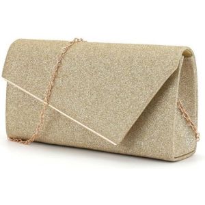 Sac de Soir&eacute;e Pochette Brillant &Eacute;l&eacute;gant Enveloppe Bandouliere Chaine Sac &agrave; Main de Soir&eacute;e pour Femme Soir&eacute;e F&ecirc;te Mariage - Neuf