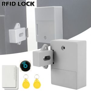 Serrure RFID pour armoire avec port USB, entr&eacute;e par carte/badge, design discret - Neuf