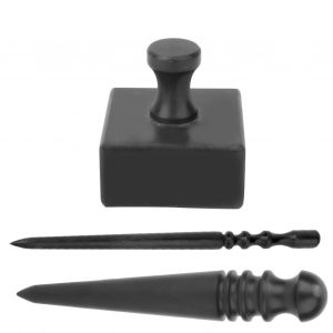 Kit d'outils de meulage et de polissage pour cuir noir (kit de 3 types) - Neuf