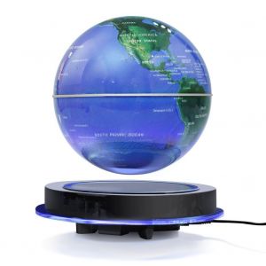 Globe flottant a levitation magnetique, boule rotative de 20 cm, antigravite, LED, carte du monde, Terre - Neuf