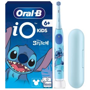 Oral-B Io Kids Disney Stitch With Travel Case Enfant Brosse &Agrave; Dents Rotative Bleu - Neuf