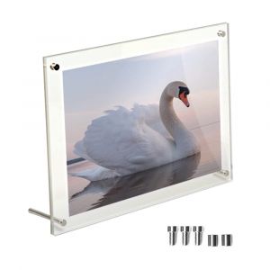 Cadre photo en acrylique pour photos 21 x 29,7 cm, cadre transparent pour cartes postales, utilisation verticale ou horizontale - Neuf