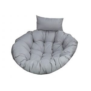 Coussin Rond De 100 Cm Pour Fauteuil Suspendu En Forme D'?uf - Gris - Neuf