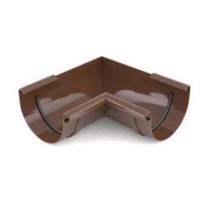 Angle Int&eacute;rieur 90&deg; Marron pour Goutti&egrave;re, Syst&egrave;me 125 - Neuf