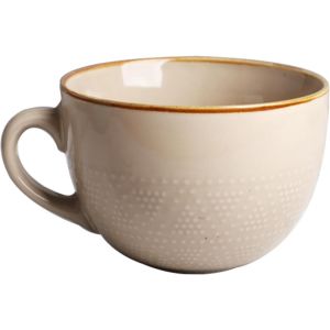 Eryi-Grande Tasse À Café, Grand Bol À Soupe Avec Poignée, Bols À Céréales Avec Anse,Tasse À Café Xxl, 700 Ml Tasse En Céramique Pour Soupe, Petit-Déjeuner, Thé, Salade, Lait Et Desserts (Kaki) - Neuf