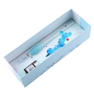 Ensemble de stylos a plume en verre avec porte-plume en forme de fleur, etui a encre, cadeau exquis (Lilium) - Neuf
