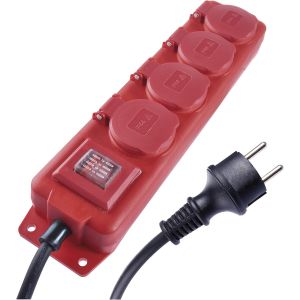 Ip44 Outdoor Power Strip With Folding Child Safety - Neuf
