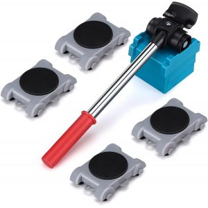ChenQuanSarl-Kit De Deplace Meuble A Roulette 8 Pièces - Outil De Déplacement De Meubles - Coussin Rotatif À 360 Degrés - Construit Leve Meuble Lourd Élévateur - Neuf