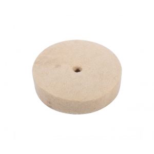 Disque de polissage/lustrage en laine beige 4"" (100 x 25 mm) - Neuf