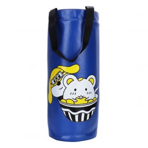 Sac De Sable Vide En Pu Pour Enfants, Equipement De Protection Pour La Boxe Et Le Combat, Bleu - Neuf