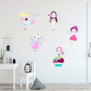 Hjlian Autocollant Mural Amovible En Pvc, Motif Dessin Anime, Decoration Murale Pour Chambre D'enfant, Angle - Neuf