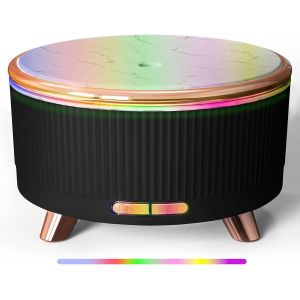 en 1 Huile Essentielle Diffuseur & Humidificateur-Purificateur d'Air Ultra Silencieux 25dB, Élimine les Allergies, le Pollen, les Acariens de la Poussière & les Odeurs, 45m - Neuf