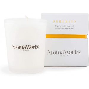 - Serenity Candle - Citronnelle - Ar&ocirc;mes De N&eacute;roli Et De G&eacute;ranium Doux - M&eacute;langes D'Ar&ocirc;mes R&eacute;confortants - Uplift - &Eacute;quilibre Et Concentration - Naturel - Vegan - Sans Cruaut&eacute; Envers Les An - Neuf