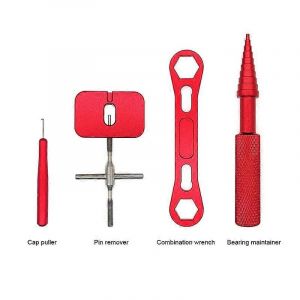 Kit D'outils De R&eacute;paration De Moulinet Pour Le Retrait Du Moulinet De P&ecirc;che Roulement &Agrave; Billes Rouge - Neuf