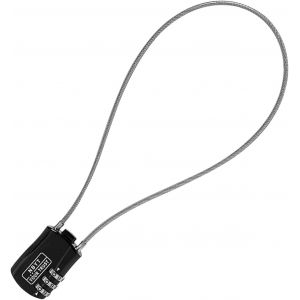 Kal-1 Pièce Antivol À Câble En Acier Pour Vélo, Cadenas À Combinaison Numérique, Antivol À Combinaison, Convient Pour Vélo, Armoire, Casque (Noir) - Neuf