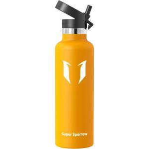 Eryi-Gourde Isotherme - Bouteille Isotherme - 350ml, 500ml, 750ml, 1l- Gourde Sport Étanche Avec Couvercle À Paille - Gourde Enfant Sans Bpa, Pour Bureau, Maison - Neuf