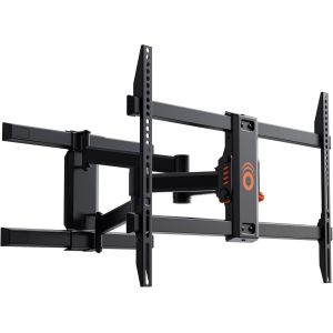 WHIY-Support De Montage Mural Tv Articulé Orientable Pour Téléviseur Jusqu'À 78 ""Extension,Pivotement Et Inclinaison En Douceur-Patron Mural Pour Installation Facile ¿ Cache Câbles Intégré - Neuf